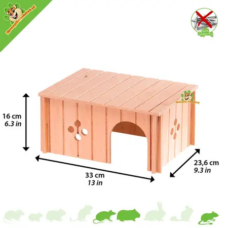 Maison pour cobayes SIN 4646 Moyenne 33 cm