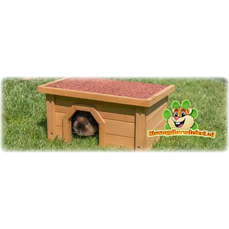 Trixie Pine Outdoor Rabbit House with Flat Roof 40 cm