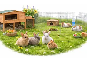 Rabbits Outside