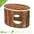 Maison en bois creuse 17 cm