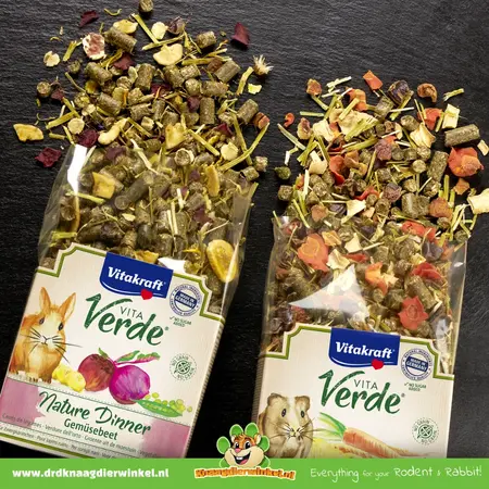 Vitakraft Vitakraft Vita Verde Nature Dinner, aliment pour lapins de jardin potager, 600 g – sans céréales