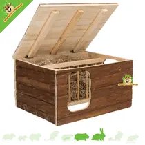 Maison Hilke avec râtelier à foin intégré de 40 cm