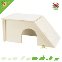 Wooden Rodent House Bent 40 cm