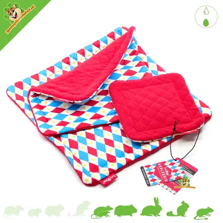 HayPigs HayPigs Harlequin Plasmat Set mit 3 Stück für Nagetiere und Kaninchen