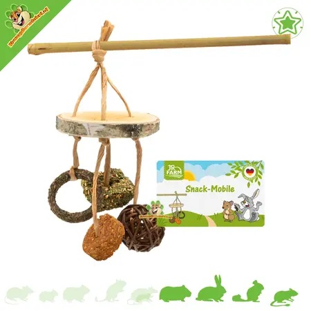 JR Farm Snack Play Mobile for guinea pigs and rabbits