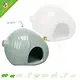 Keramik-Hamsterhaus, Eichelgrün/Braun