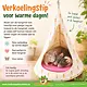 Plush Hammock Tipi Tent 42 cm for rats, guinea pigs, and chinchillas