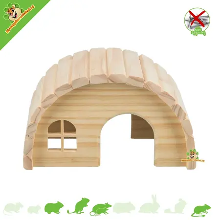Trixie Biały drewniany domek igloo dla gryzoni