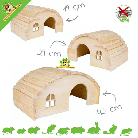 Trixie Biały drewniany domek igloo dla gryzoni