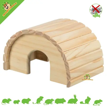 Trixie Biały drewniany domek igloo dla gryzoni