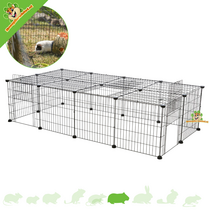 Meerschweinchen-Auslauf mit Dach 152 cm