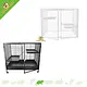 Animal Home Penthouse Rattenkooi Antraciet 93,5 x 63 cm – Basis Onderkant of Uitbreiding Bovenkant