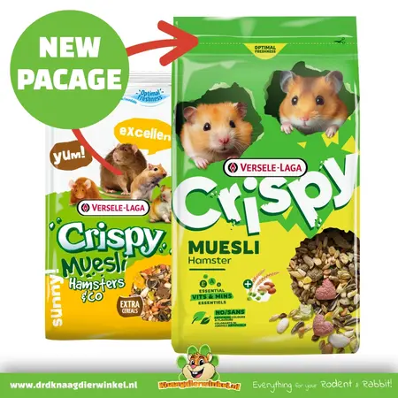 Versele-Laga Crispy Müsli Hamster für Zwerghamster und Goldhamster