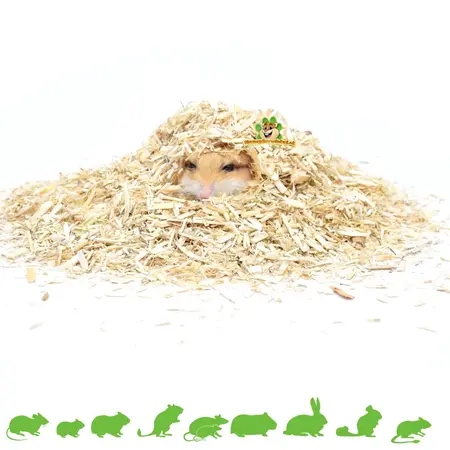 Hempflax Hennep Aubiose Bodembedekking 3 kg / 48 Liter voor Knaagdieren en Konijnen