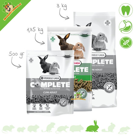 Versele-Laga Versele-Laga Complete Cuni Adult Rabbit Food – all-in-one grain-free (50–80 g/day)