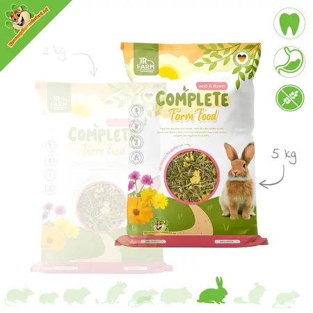 JR Farm Complete Farm Food Herb & Flower voor Konijnen