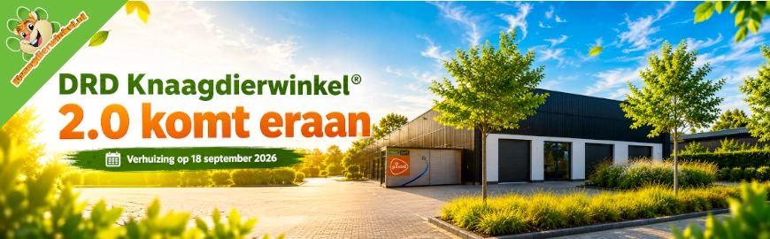 DRD Knaagdierwinkel® 2.0 komt eraan: nieuwe fysieke locatie in Hoogeveen