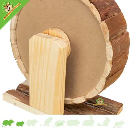 Forest Houten Looprad met Kurk 23 cm voor Muizen en Dwerghamsters