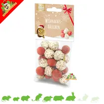 Bolitas de Navidad Coco Alfalfa Fresa