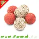 JR Farm Boules de Noël Coco Luzerne Fraise – Friandises festives pour rongeurs 75 g