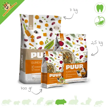 Witte Molen Aliment PUUR pour cobayes - Nutrition naturelle pour cobayes