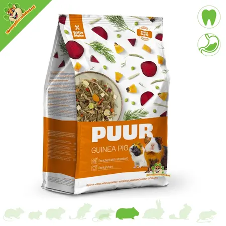 Witte Molen Aliment PUUR pour cobayes - Nutrition naturelle pour cobayes