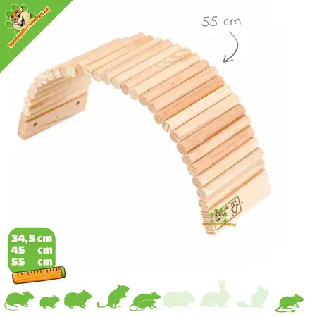 Puente de Sauce Natural Arcade – Puente Flexible y Separador para Roedores