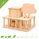 Arcade Villa 30 cm – Houten knaagdierhuis met twee verdiepingen