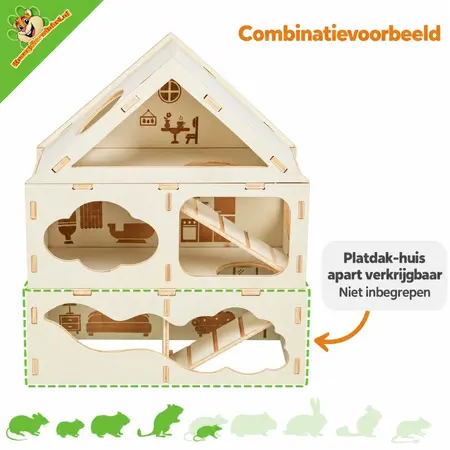 Domek Watchbox ze Spadzistym Dachem 30 cm