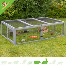 Rabbit run with Natura roof 174 cm
