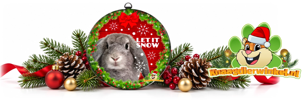 kerstbal konijn