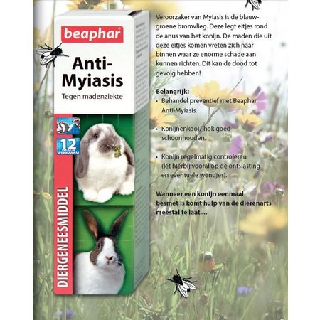 Beaphar Anti-Myiasis (Madenkrankheit) Spray 75 ml | Nur in den Niederlanden erhältlich