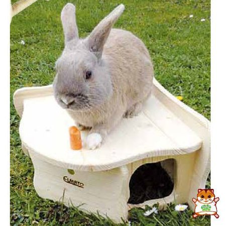 Elmato Malaga Eckhaus 32 cm für Ratten, Meerschweinchen & kleine Kaninchen