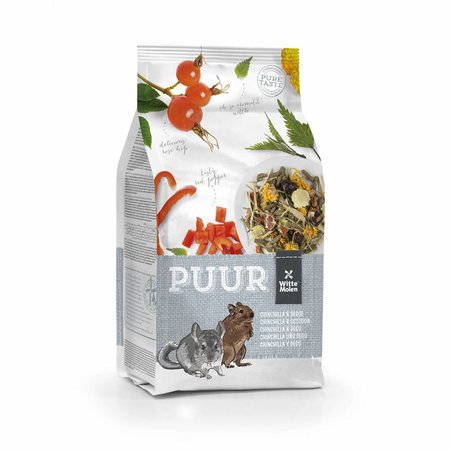 Witte Molen PUUR Chinchilla & Degoe 2 kg | Chinchilla-Lebensmittel und Degoe-Lebensmittel