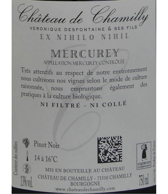 Château de Chamilly - Mercurey "les Monthelons"