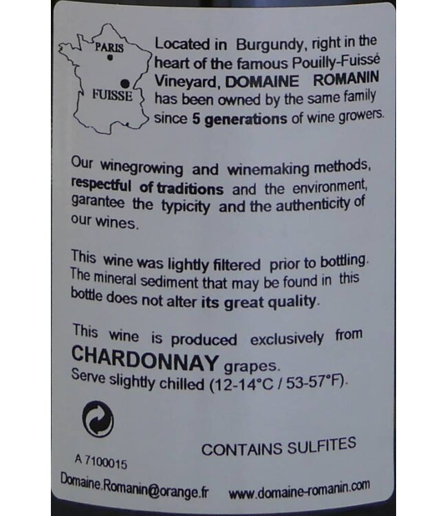 Domaine Romanin - Pouilly-Fuissé "Lamure"