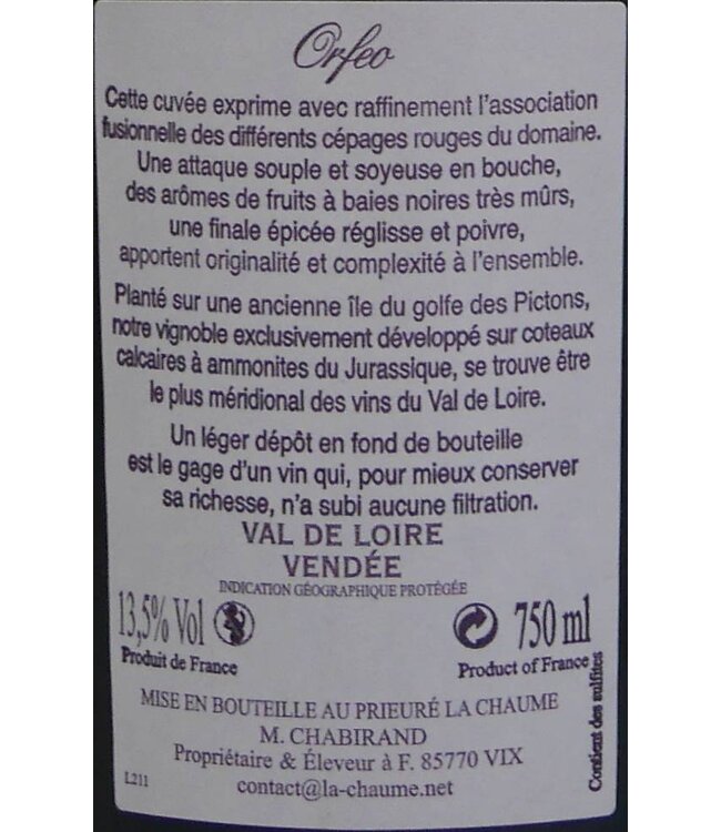 Prieure La Chaume - Orfeo