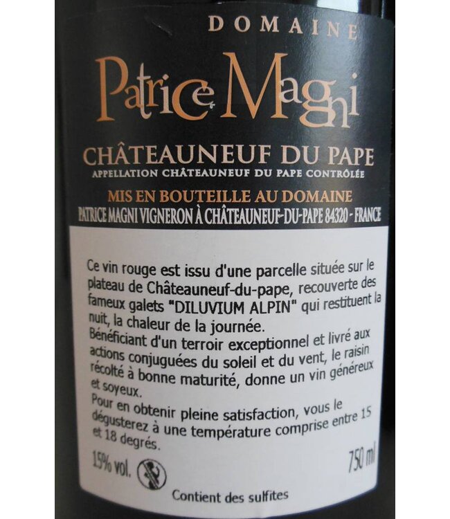 Domaine Patrice Magni - Châteauneuf-du-Pape Rouge Cuvée Pressoir
