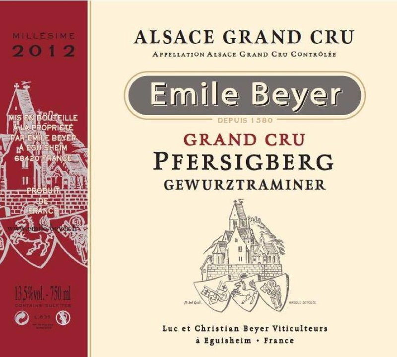 Domaine Emile Beyer - Gewurztraminer Grand Cru Pfersigberg