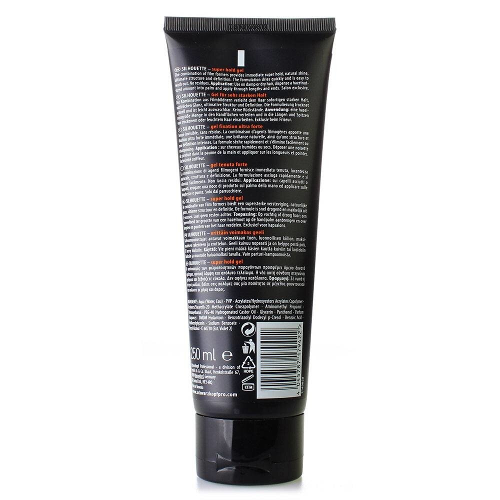 Schwarzkopf Silhouette Super Hold Gel - 250ml
