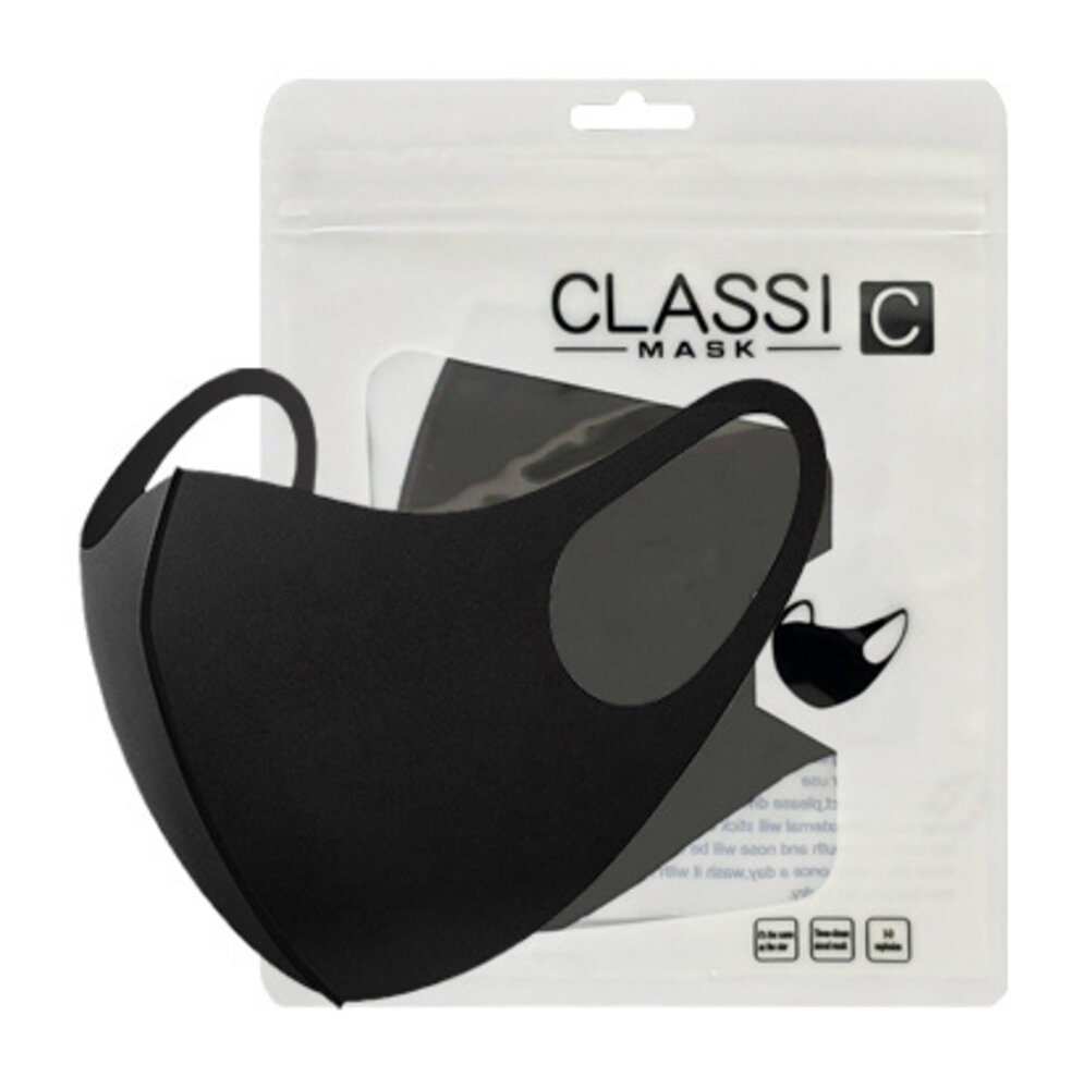 3 Laags Mondkapjes Classic Zwart