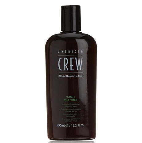 American Crew 3-in-1 Tea Tree shampoo, conditioner, body wash