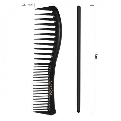 KASHŌKI Various Tooth Detangling Comb Tomoko - Wavy