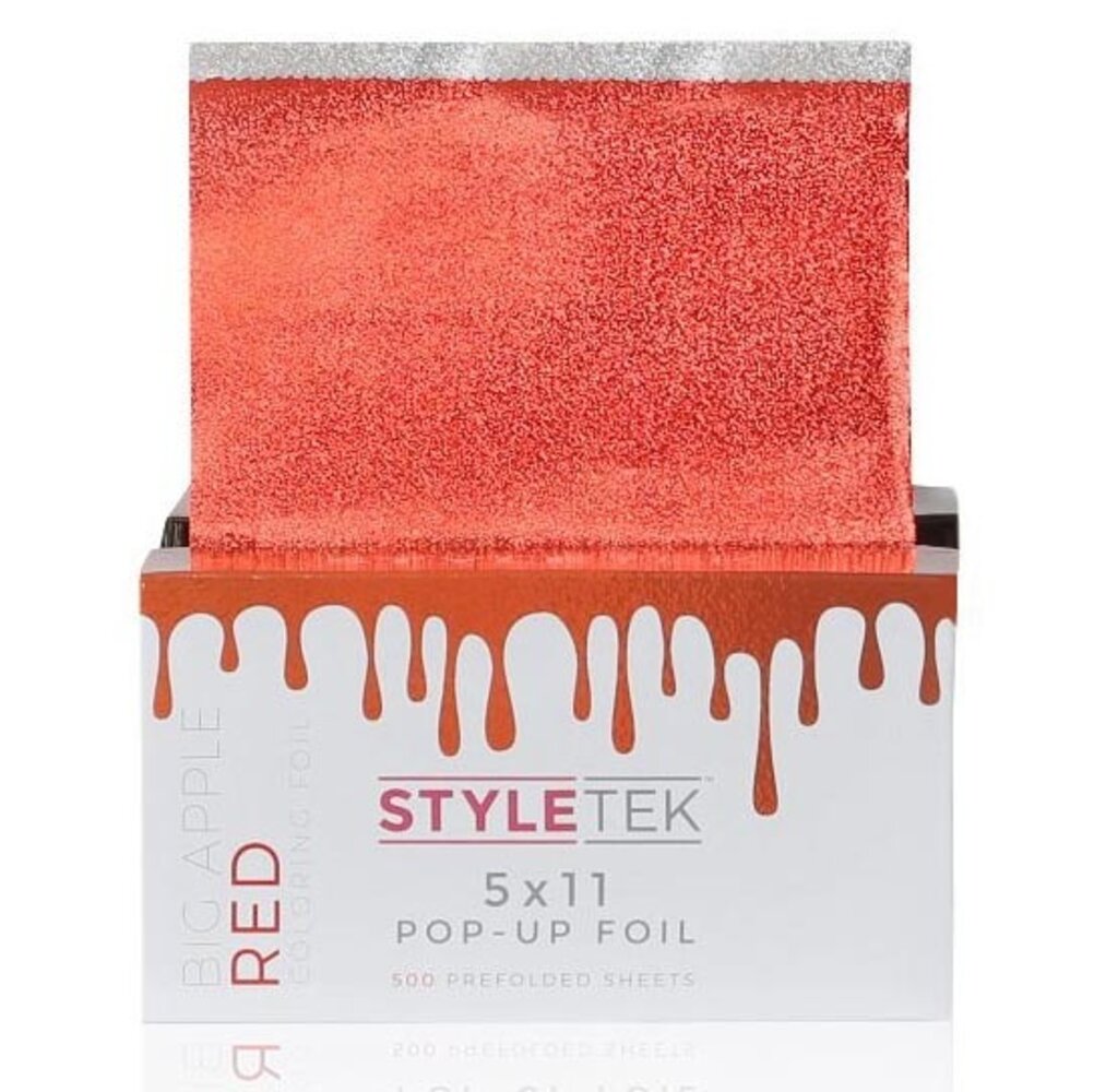 Styletek Voorgevouwen 5x11 Rode Pop Up Folie - 500st Styletek Voorgevouwen 5x11 Rode Pop Up Folie - 500st