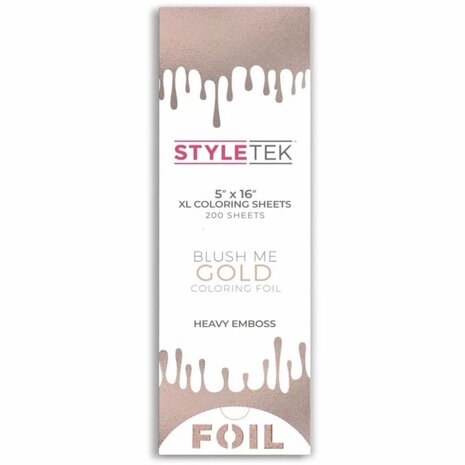 Styletek XL Aluminium Folie - Blush Me Gold - 200 stuks