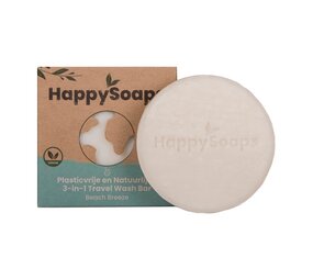 HappySoaps 3-in-1 Travel Wash Bar - Beach Breeze HappySoaps 3-in-1 Travel Wash Bar - Beach Breeze