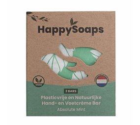 HappySoaps Absolute Mint Hand- en Voetcrème Bar