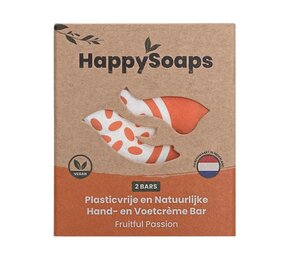 HappySoaps Fruitful Passion Hand- en Voetcrème Bar