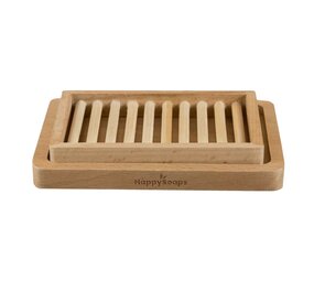 HappySoaps Houten Uitlekbakje Afwaszeep