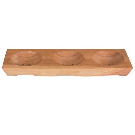 HappySoaps Mahonie Hout 3 Shampoo Bars Houder